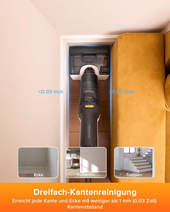 Actual product image Roborock F25 LT Nass Trockensauger,180° Flachliegende Hartbodenreinigung,90°C Heisswasser,20000Pa