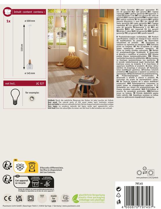 Immagine prodotto Paulmann Neordic Ylvie (E27)