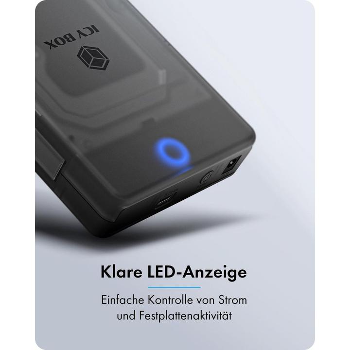 Produktbild Icy Box Spade Base 388 – 3.5" SATA Gehäuse USB 3.0 (3.5")
