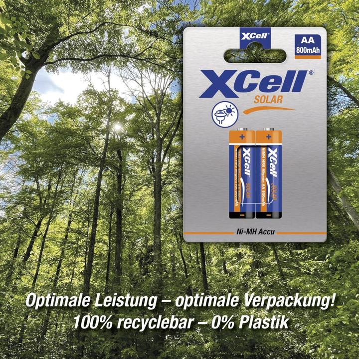 Image du produit Hückmann Xcell Solar Accus X800AA (2 pcs, AA, 800 mAh)