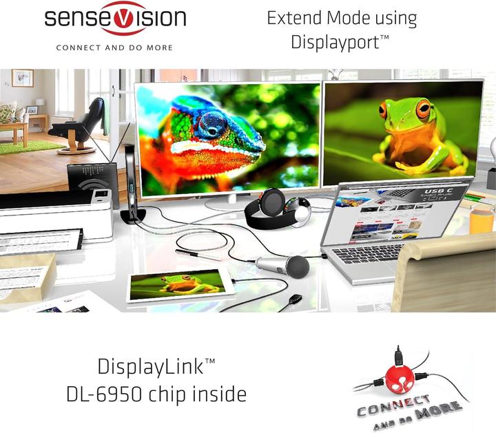 Produktbild Club 3D Dual Display Docking Station 4K60Hz (USB-B)