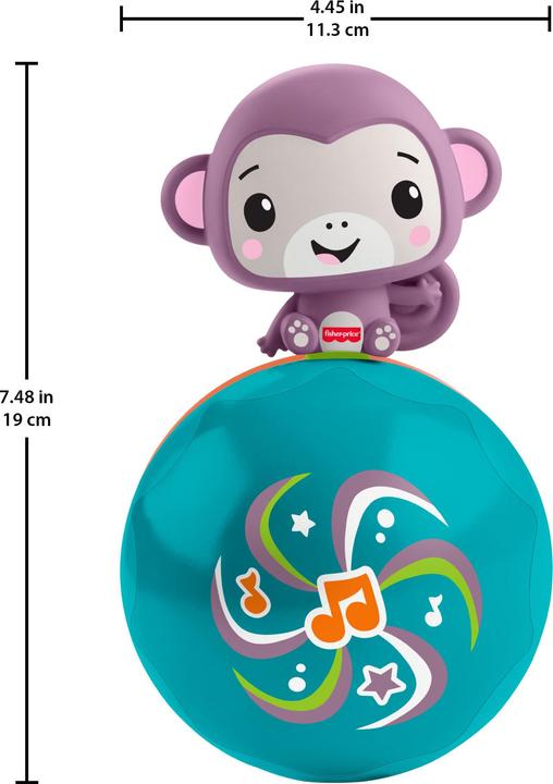 Image du produit Fisher-Price Crawl & Go Monkey (Allemand, Anglais, Danois, Espagnol, Finlandais, Français, Grec, Hongrois, Italien, Néerlandais, Norvégien, Polonais, Portugais, Russe, Slovaque, Suédois, Tchèque, Turc)