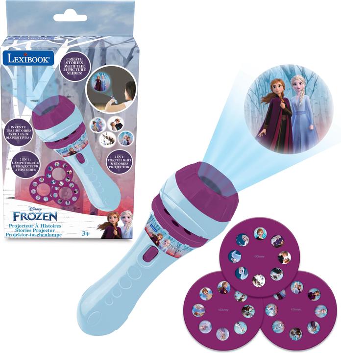 Lexibook Disney Frozen Story Projektor und Taschenlampe (Deutsch, Englisch, Französisch, Italienisch)