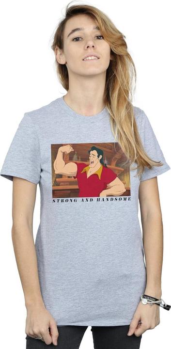 Actual product image Disney Womens/Ladies Beauty And The Beast Handsome Brute Cotton Boyfriend T-Shirt (L)