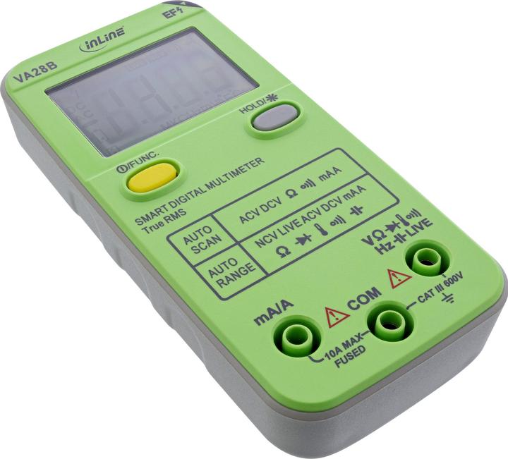 Image du produit InLine Multimètre avec auto-range et auto-scan, format de poche (CAT III 600V)