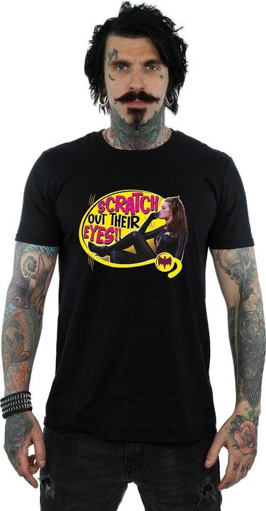 Actual product image Mens Batman TV Series Catwoman Scratch T-Shirt (XL)