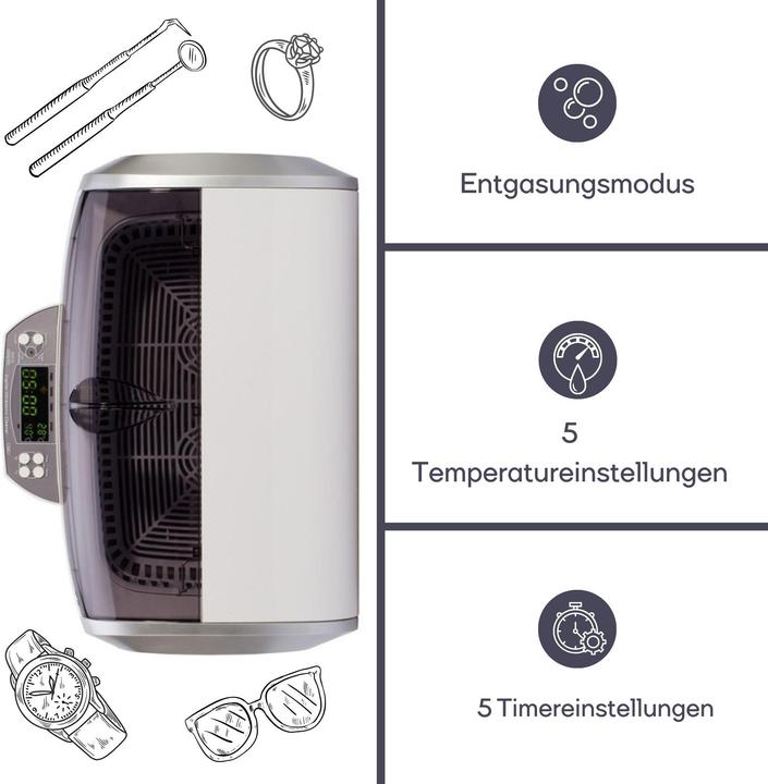 Image du produit Velleman VTUSC6 ultrasons nettoyeur 6 l//300 w (35 kHz, 6000 ml)