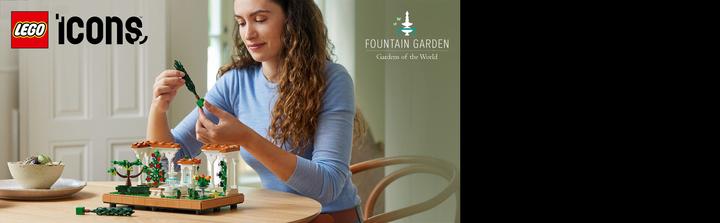 Image du produit LEGO Springbrunnen Garten (10359, LEGO Icons)