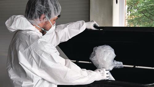 Produktbild ProSafe LIGHT, SMS-Overalls, Kapuze, Arm-,Bein- Taillengummi, weiss, CAT.III, Typ 5+6, VE 50 Stück (XL)