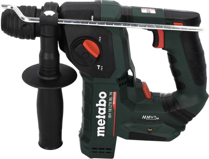 Actual product image Metabo BH 18 LTX BL 16 cordless hammer drill 18 V 1.3 J SDS plus Brushless + 5-piece drill and chisel set