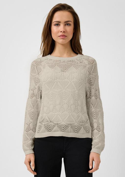 Actual product image s.Oliver Strickpullover Baumwollpullover mit Ajourmuster (XXL)