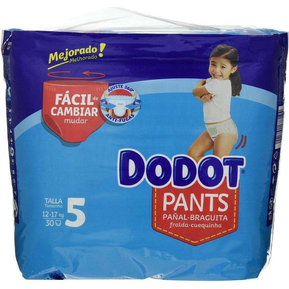 Dodot PANTS pañal-braguita T5 12-17 kg 30 u