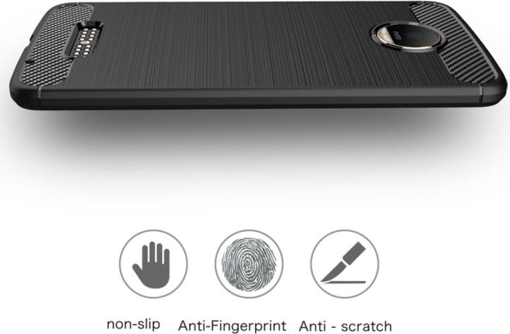 Immagine prodotto Screenguard Lenovo Moto Z Cover Carbon Brushed Soft TPU (Motorola Moto Z)
