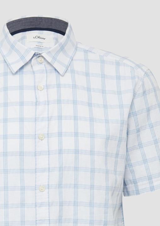Immagine prodotto S.Oliver Hemd Regular Fit: Kariertes Kurzarmhemd mit Struktur (L)