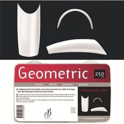 Produktbild Beautynails Bna Geometric White Tips X250 (Kunstnägel)
