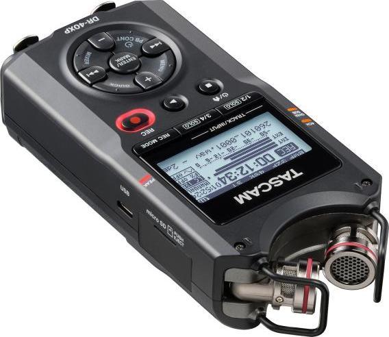 Actual product image Tascam Audio-Recorder DR-40XP mit Kamera-Zubehörset und Kopfhörer (Handheld, Multitrack recorder)