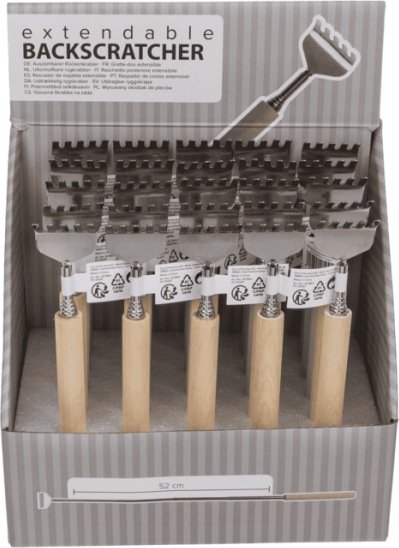 Produktbild Out of the blue Ausziehbarer Metall-Rückenkratzer mit Holzgriff