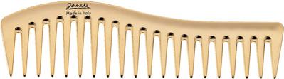 Actual product image Konjac Sponge Janeke Line Gold Comb For Combing Hair Gold
