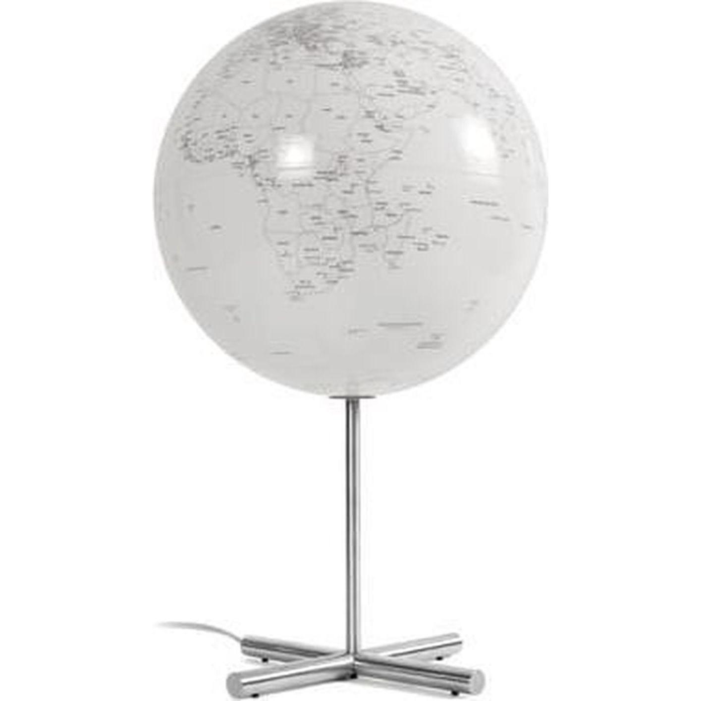 Atmosphere, Globo, Globuslampe 30 cm Durchmesser Edelstahl weiss mit Beleuchtung NR-0331gl-GB (30 cm)