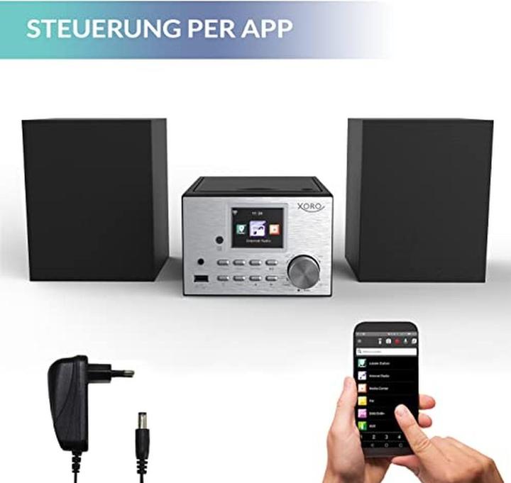 Actual product image Xoro HMT500 pro (Wi-Fi, Bluetooth, CD player, Spotify Connect, 2x 10 W)