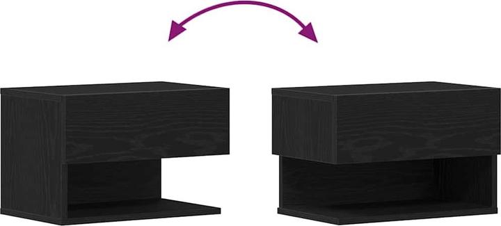 Actual product image vidaXL Bedside table (46 x 29.5 x 30 cm)