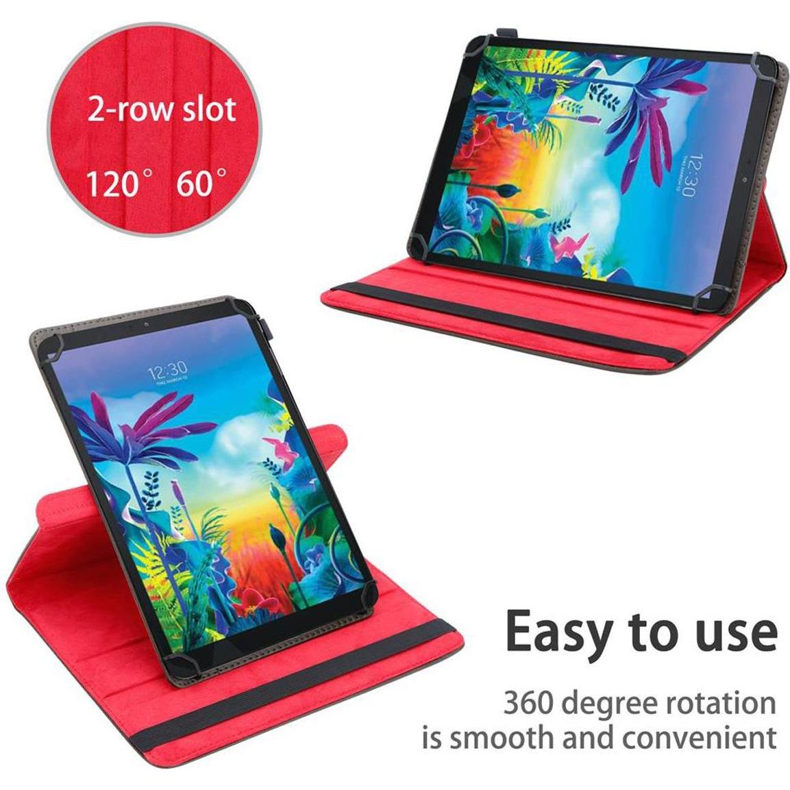 Thumbnail - Cadorabo Tablet Hülle Universal 360 (LG G Pad 5 10.1), Tablet Hülle, Braun