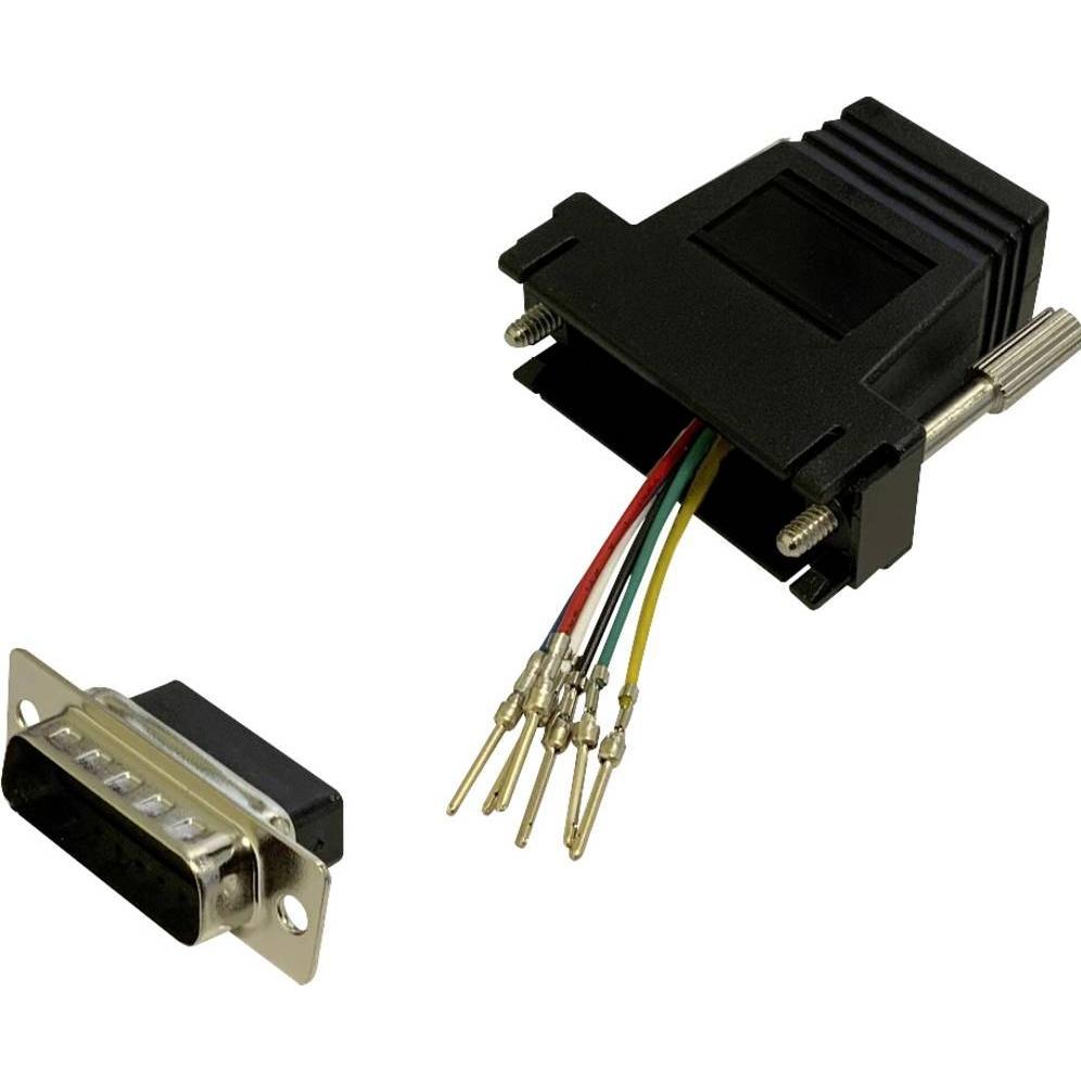 BKL Electronic 10121116 Adapter D-SUB-Stecker 15pol. - RJ12-Buchse 1 St. Single, Elektronikkabel + Stecker