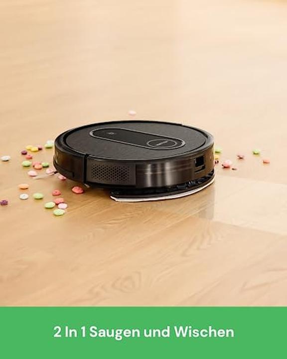 Actual product image Vactidy Robot Vacuum and Mop with 2800 Pa Suction, 120-Minute Runtime, Alexa App Siri Control for Pet Hair (Vacuum mopping robot)