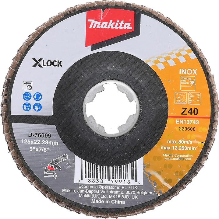 Produktbild Makita Fächerschleifscheibe 125mm (Z40)