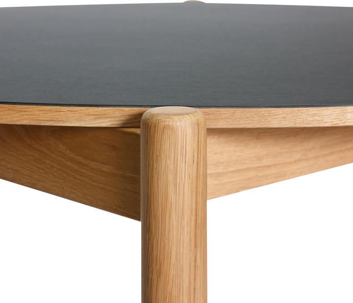 Image du produit Hübsch Oblique Esstisch Runde Schwarz (74 x 185 cm)