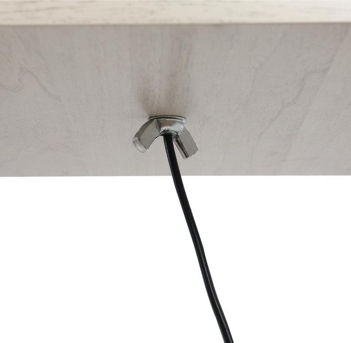 Produktbild Homcom Stehleuchte MDF, Metall Schwarz (E27)