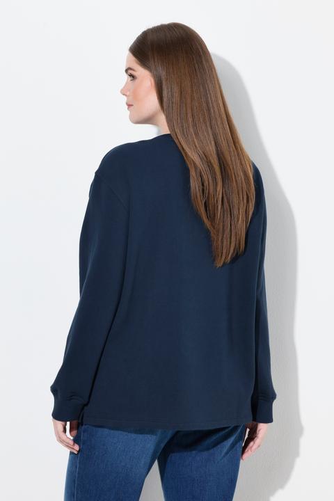 Produktbild Ulla Popken Sweatshirt, Stickerei, Rundhals, Langarm (54)