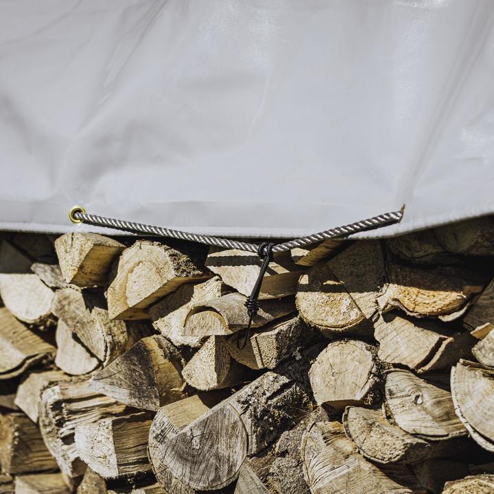 Produktbild Mehr Garten wasserdichte & UV-beständige, reissfeste Premium PVC Allzweck-Plane, Farbe: grau, 650g/m² (6 x 4 m)