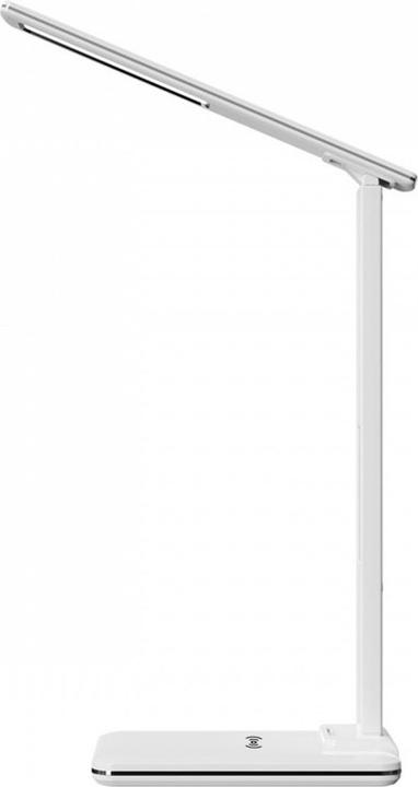 Actual product image Media-Tech LEDITOU - Energy-saving LED desk lamp with 15W QI wireless charger. Illuminated alarm clock with °C