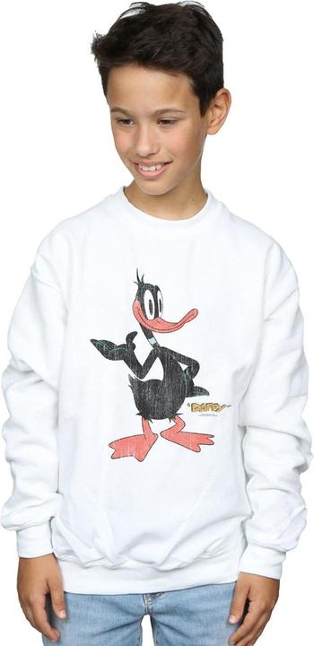 Actual product image Looney Tunes Boys Daffy Duck Distressed Sweatshirt (152, 158)