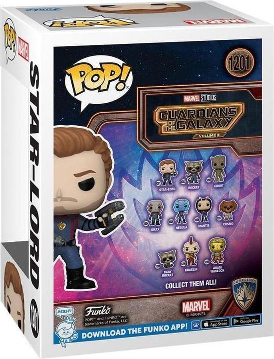 Actual product image Funko POP! Movies Marvel Les Gardiens de la Galaxie Volume 3 Star-Lord Edition Limitée Phosphorescente