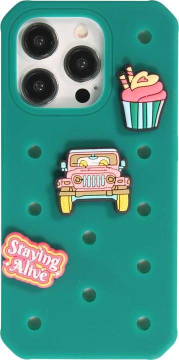 Image du produit PhoneLook Coque Case épais en silicone avec des trous pour les stickers à fixer (Apple iPhone 15 Pro Max)