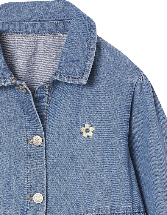 Actual product image Vertbaudet Mädchen Kleid aus Light-Denim (140)