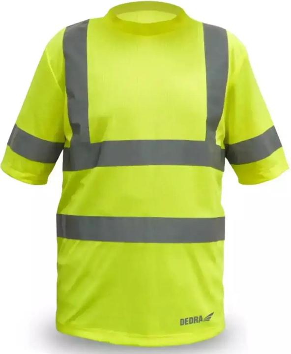 Actual product image Dedra Men's reflective T-shirt, yellow, size XL (BH81T1-XL) (XL)