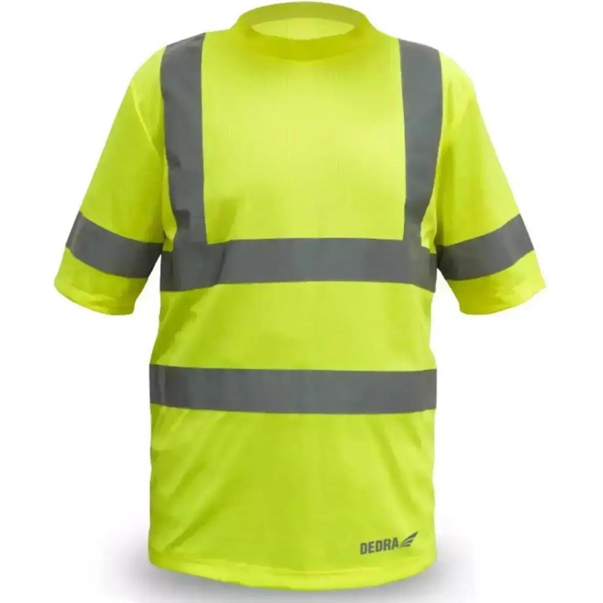 Dedra, Arbeitsjacke, Reflektierendes Herren-T-Shirt, Gelb, Grösse XXL (BH81T1-XXL) (XXL)