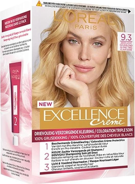 Image du produit L'Oréal Paris Excellence Crème colorante pour cheveux 9.3 Very Light Golden Blonde (9.3 very light golden blonde)