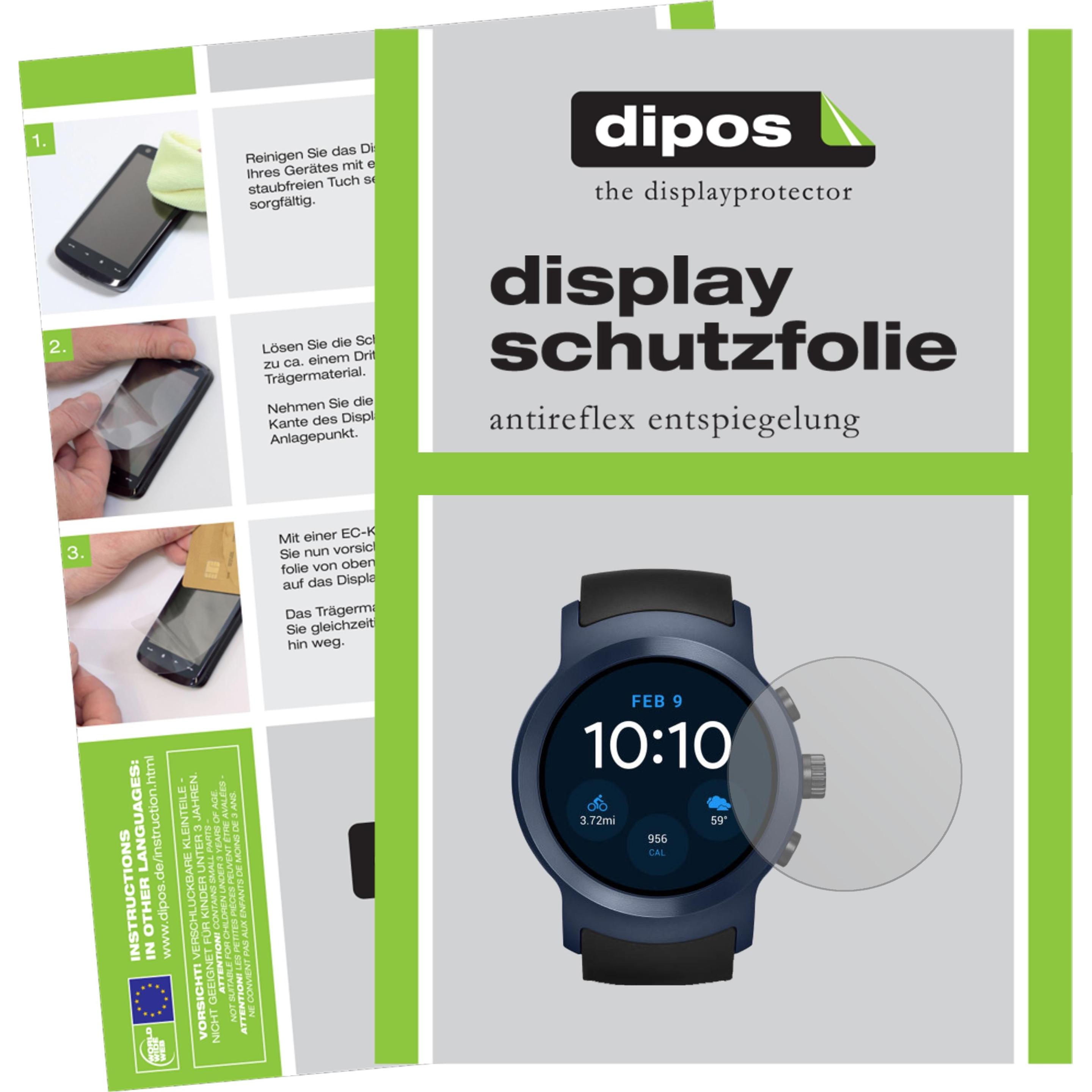 Dipos Displayschutzfolie Antireflex, Smartwatch Schutzfolie, Transparent
