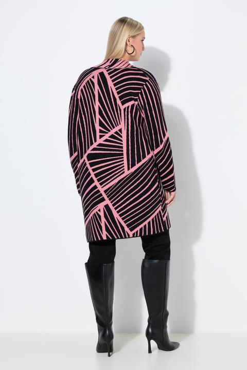 Actual product image Ulla Popken Mixed Stripe Cardigan (60)