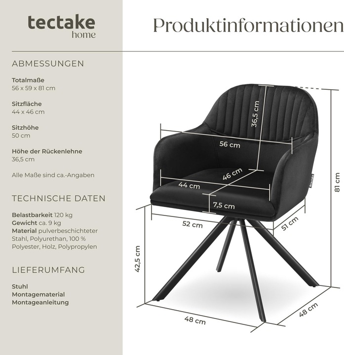 Actual product image tectake Lona