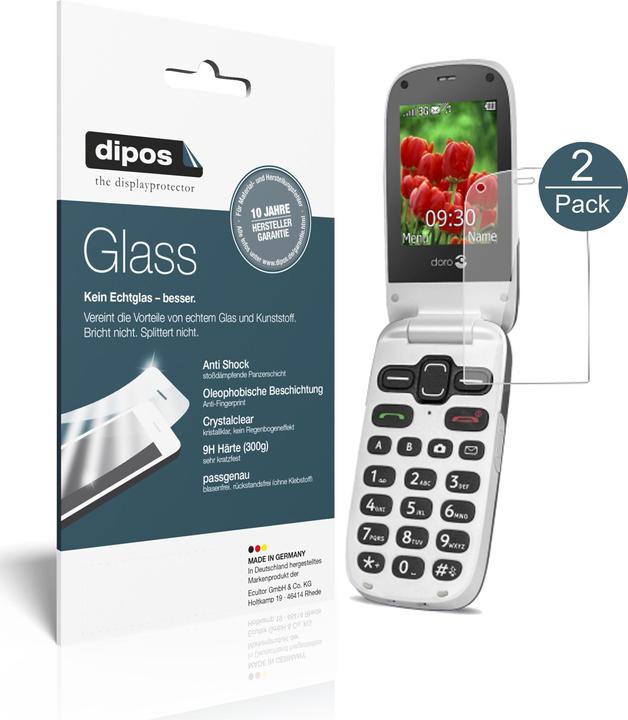 Actual product image Dipos Screen Protector Anti-Shock (2 Piece, Doro Secure 628)
