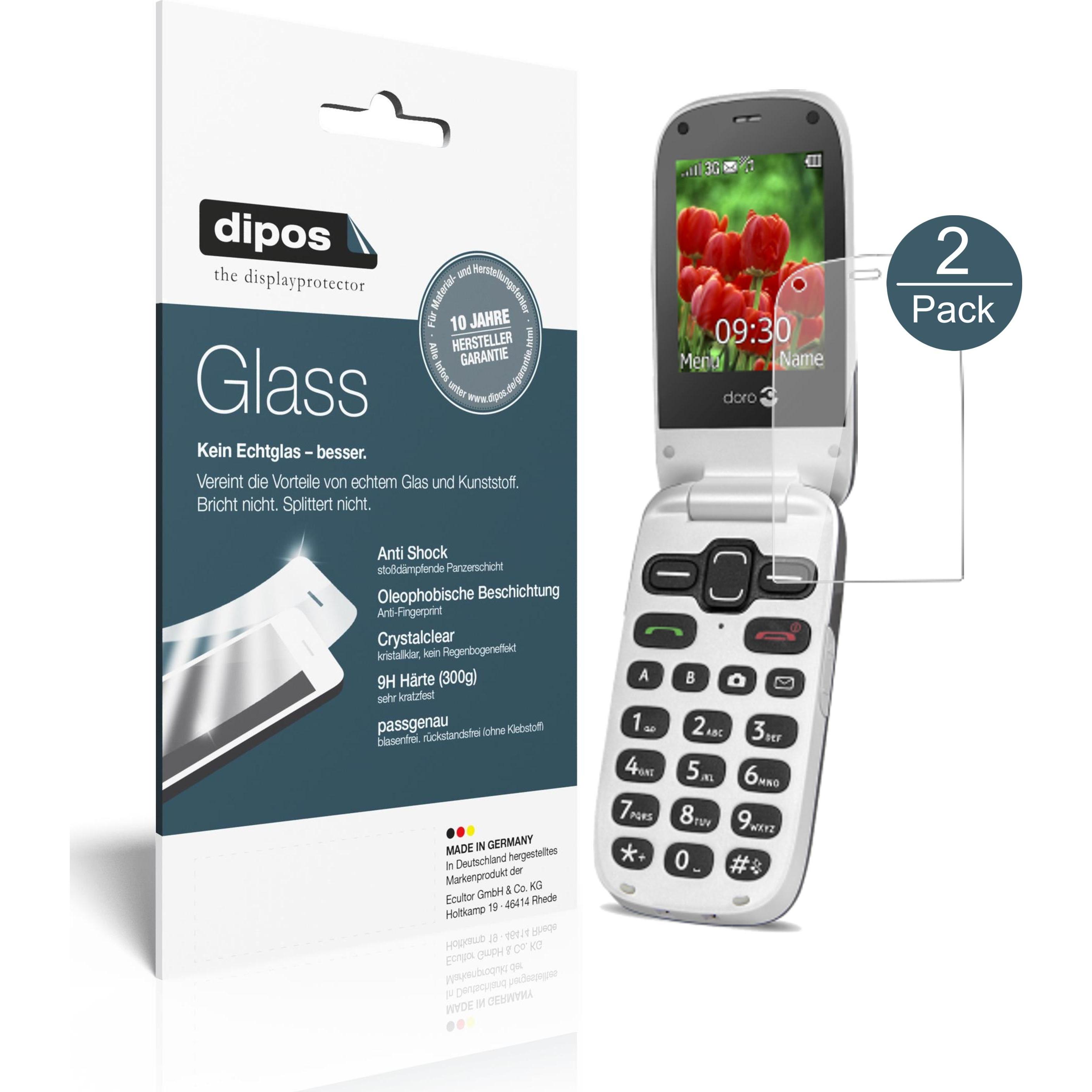 Thumbnail - Dipos Displayschutz Anti-Shock (2 Stück, Doro Secure 628), Smartphone Schutzfolie, Transparent