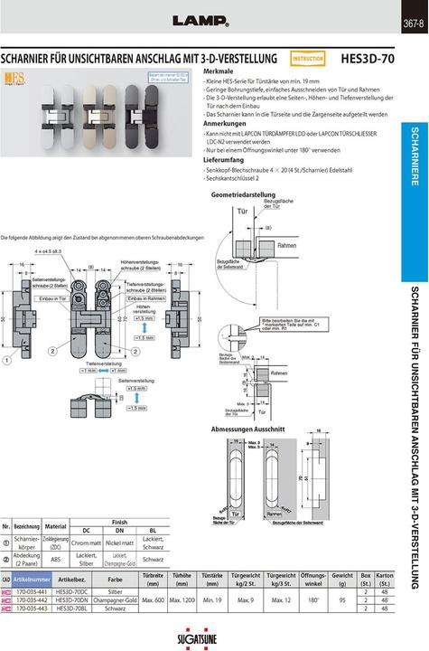 Immagine prodotto Osculati Cerniere per mobili