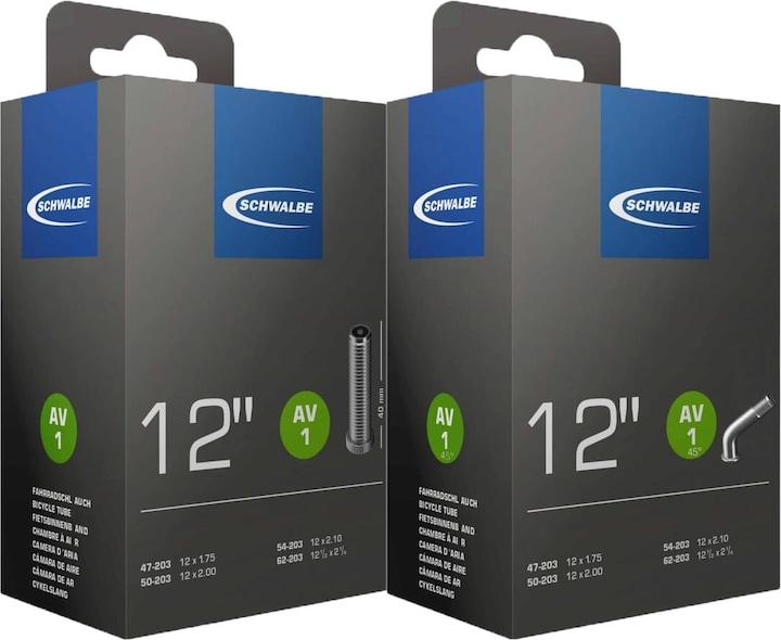 Actual product image Schwalbe Hose 12 (Schrader (AV), 12", 40 mm)