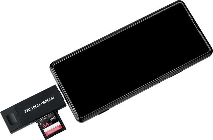 Productafbeelding JJC CR UTC5AC Geheugenkaartlezer zwart (USB, USB-C)