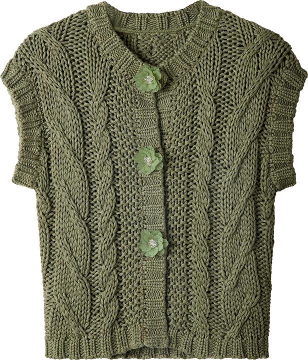 Produktbild Joe Browns Cable Knit V Neck Sleeveless Cardigan (44)